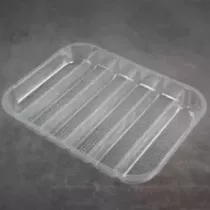 Support 1/2 GN 6-lignes H35 cristal 280x214x35mm PET