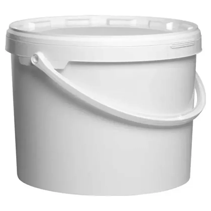 Seau plus couvercle 3L blanc synthetique