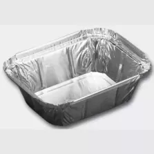 Ravier alu 250ml 1/4 L.O. bord releve 126x98x43mm - carton 1000pcs