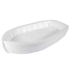Bateau EPS fruits de mer blanc 450x260x100mm