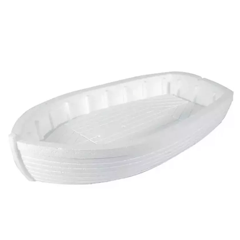 Bateau EPS fruits de mer blanc 450x260x100mm