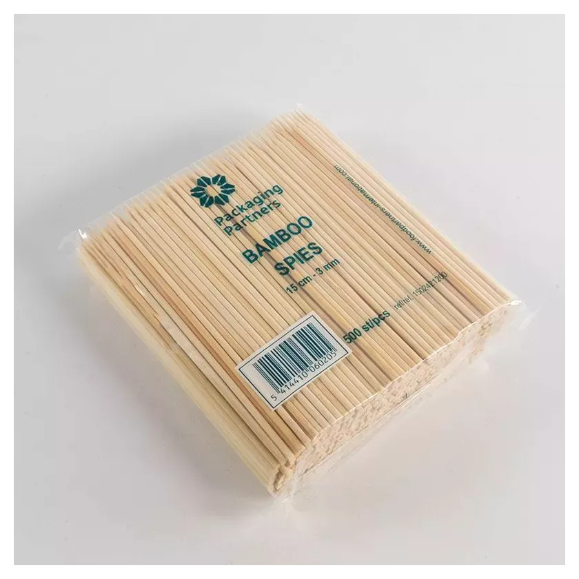 Pics bambou 15cm 3mm 500 pieces Packaging Partners
