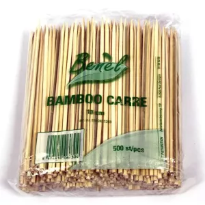 Bambou carre 24cm marque Benel paquet 500 pieces