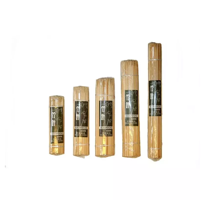 Pics bambou 15cm 2,5mm 200 pieces rouleau retreci