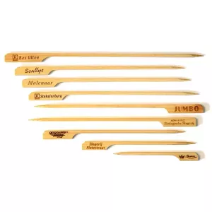 Bambou forme pistolet 12cm imprime 1 face carton 40x250 pieces