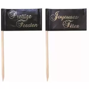 Drapeaux Joyeuses fetes 25x40mm