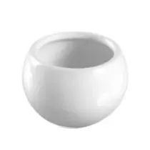 Verre amuse ceramique rond blanc diametre 57mm haut 40mm