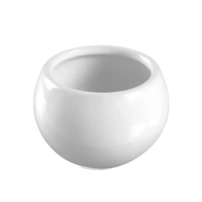 Verre amuse ceramique rond blanc diametre 57mm haut 40mm