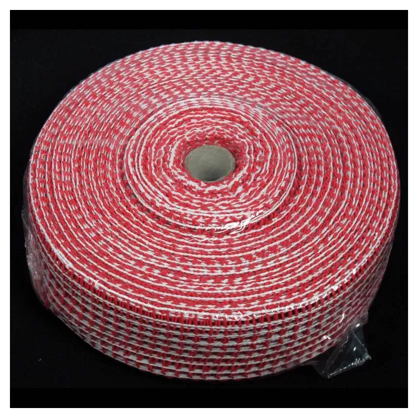 Filets extensibles calibre 16 rouge-blanc 50m