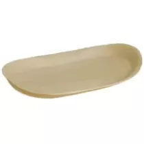 Plat catering 550x320x40mm compostable feuille de palme Eco