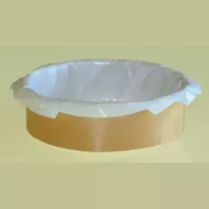 Boucle en bois avec papier cuisson diametre 90x30mm