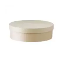 Boite en bois ronde avec couvercle diametre 245mm hauteur 60mm