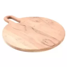 Planche a decouper bois rond diametre 40cm
