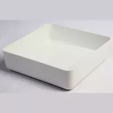 Plat Poliproof blanc 28x28x8cm