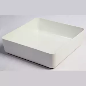 Plat Poliproof blanc 28x28x8cm