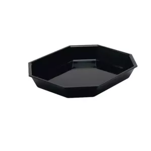 Plexi GN 1/2 octogonal noir 325x265x50mm