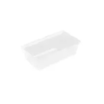 Saladier rectangulaire plexi blanc 215x155x85mm 1L
