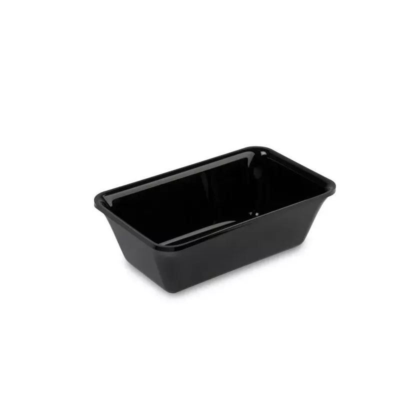 Saladier rectangulaire plexi noir 215x155x85mm 1L