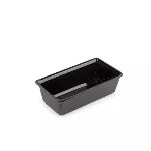 Saladier rectangulaire plexi noir 240x175x100mm 2L