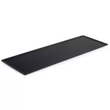 Plat de presentation plexi noir 600x150mm hauteur 3mm