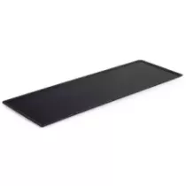 Plat de presentation plexi noir 600x150mm hauteur 3mm