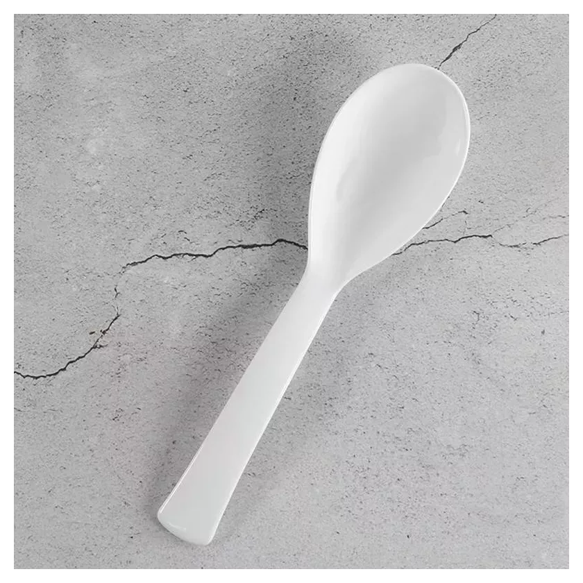 Cuiller salade grande blanc Plexi 24cm