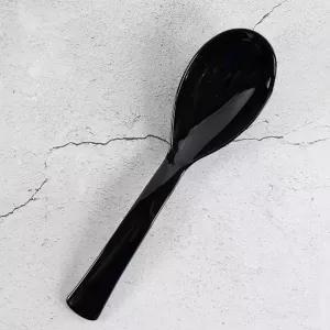 Cuiller salade grande noir Plexi 24cm