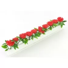 Barrettes petites roses rouges