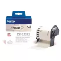 Etiquette continue 62mm 15,24m film blanc Brother DK22212