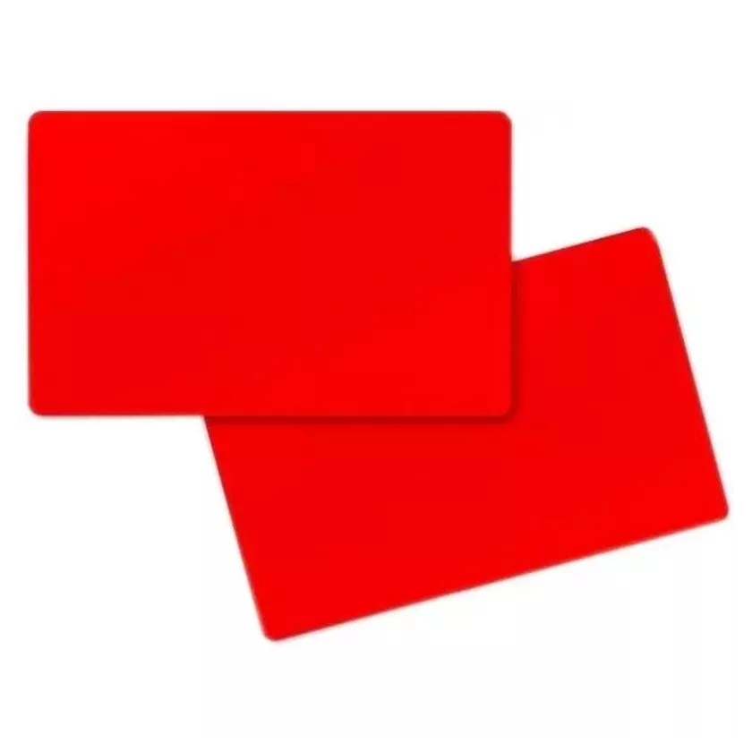 PVC cartes de prix Blanco rouge Zebra 54x85mm