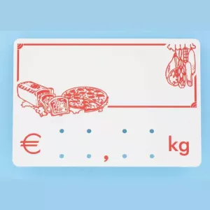 Etiquette sans pic 9x6cm KG logo CH1