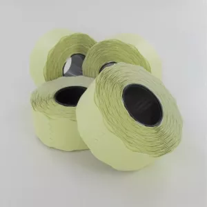 Etiquette pour etiqueteuse 26x16mm 2 lignes blanc rouleau 1100 pieces