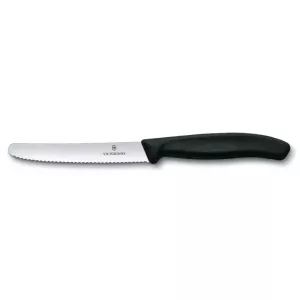 COUTEAU A TOMATES 11cm noir Victorinox - 6.7833