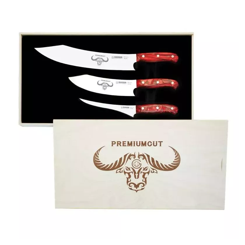 Set of 3 Red Diamond PremiumCut Giesser 1999.3