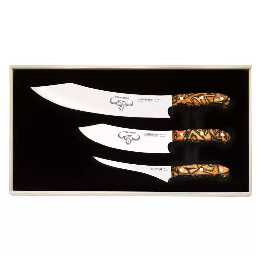 Set of 3 Spicy Orange PremiumCut Giesser 1999.3