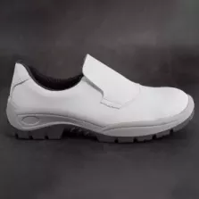 Soulier mocassin 46 PPO blanc