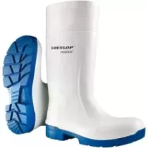 Bottes PU nez acier taille 38 blanc Dunlop Multigrip