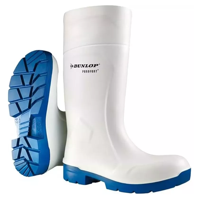 Bottes PU nez acier taille 38 blanc Dunlop Multigrip