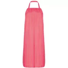 Tablier polyester rouge-blanc 70x100cm