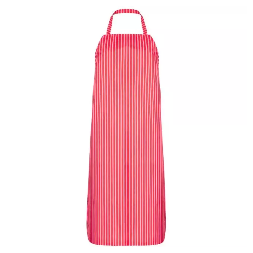 Tablier polyester rouge-blanc 70x100cm
