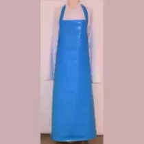 Tablier plastique PU bleu 120cm