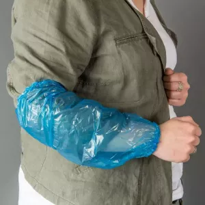 Protection bras PE jetable bleu 20 microns Primeslab