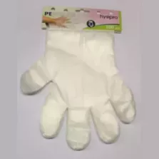 Gants jetables LDPE transparent 27,5cm carton 20x100 pieces