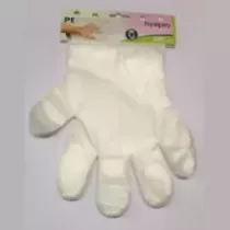 Gants jetables LDPE transparent 27,5cm carton 20x100 pieces