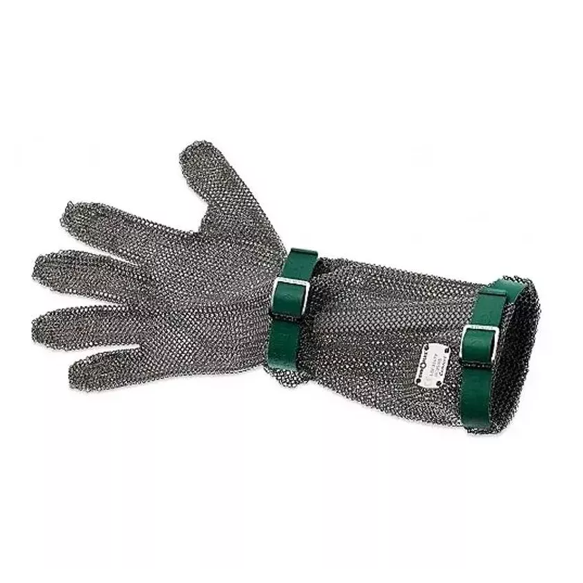 Gant protection Euroflex 5 doigts poignet 15cm vert XS