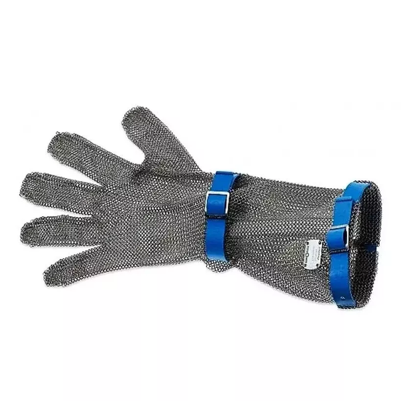 Gant protection Euroflex 5 doigts poignet 15cm bleu L
