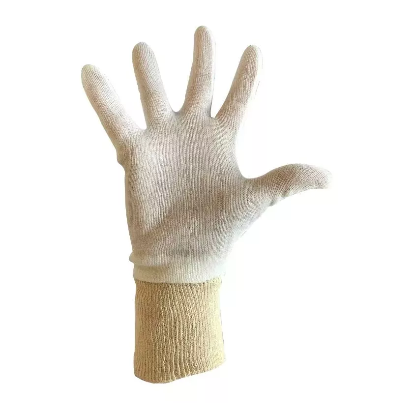Sous-gant coton 25cm modele court paquet 24 pieces