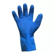 Gant pelleuse L caoutchouc bleu taille 9