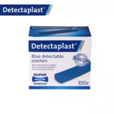 Sparadrap metal detectable bleu 25x72mm