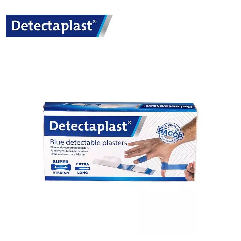 Sparadrap metal detectable bleu 30x180mm